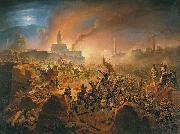 January Suchodolski Siege of Akhaltsikhe oil painting